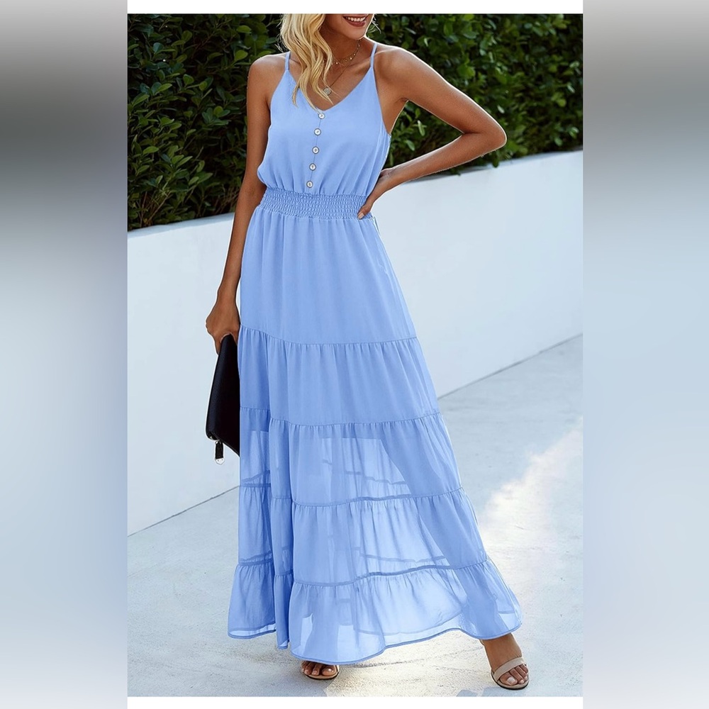 Light Blue Maxi Sundress